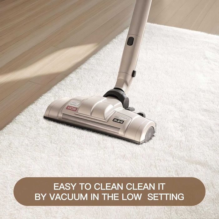 Килими Sour Lemon Area Rugs 140x200см, бял килим, противоплъзгащ