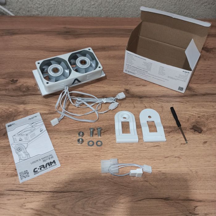 Кулер для ОЗУ белый ALSEYE RAM Cooler ARGB