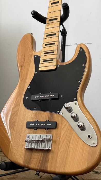 Бас-гитара Fender Jazz Bass 4-струнная, Natural (Lux copy)