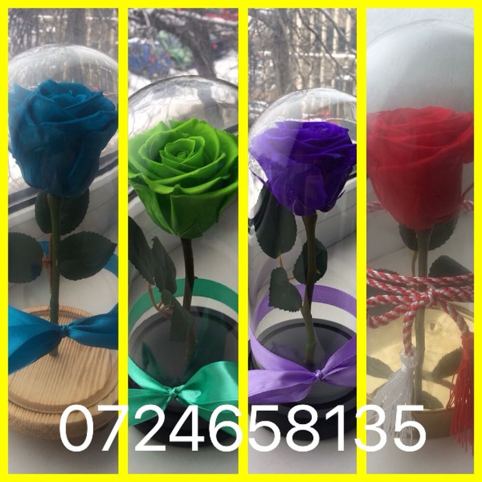 Cadou Ideal floral cu trandafiri criogenati