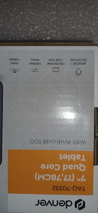 НОВ !Неразпечатван 7 "   четириядрен  ТАБЛЕТ  Denver