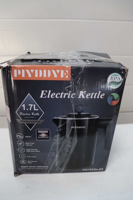 Кана от неръждаема стомана 2200W бързо загряваща, 100% без BPA, 1.7L