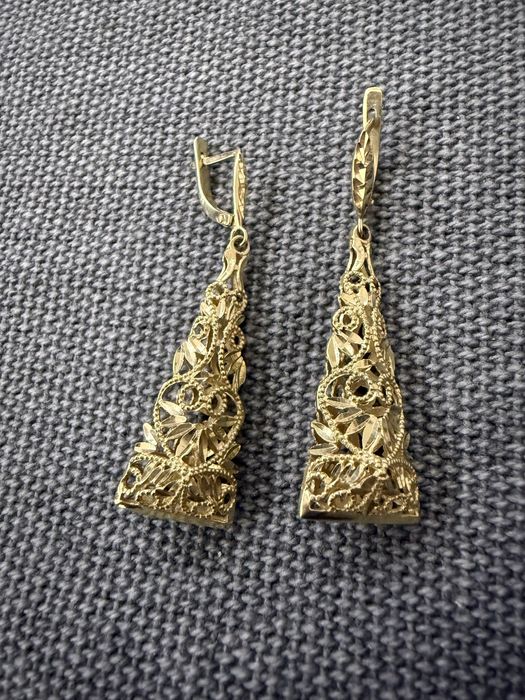 Златни обици 14 карата