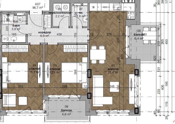 Продава се Тристаен апартамент в к.к. Св.Св. Константин и Елена - 119 кв.м за 2504 €/кв.м - Снимка #2