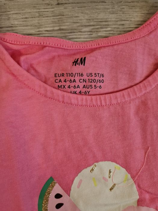 Lot 5 maiouri fetita marimea 110 H&M si SMYK