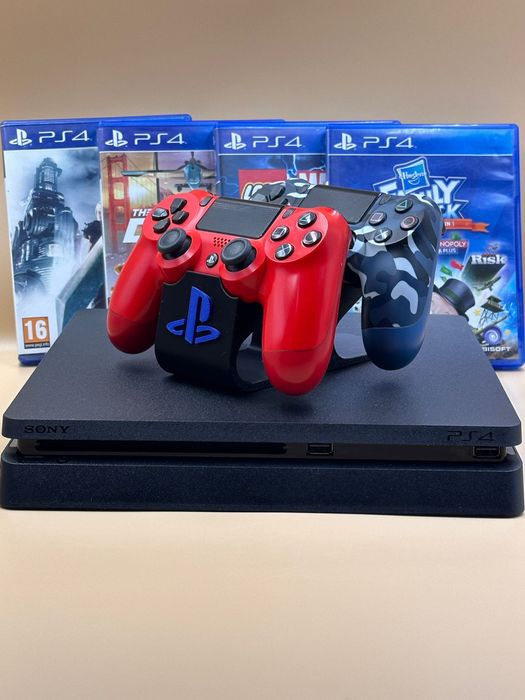 Playstation 4 Slim 500-1tb (4 jocuri fizice-12 digitale!)