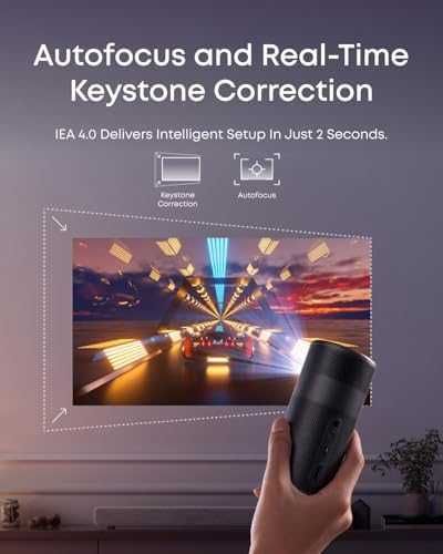 Нов Смарт мини проектор NEBULA Capsule Air 720 Google TV Netflix Dolby