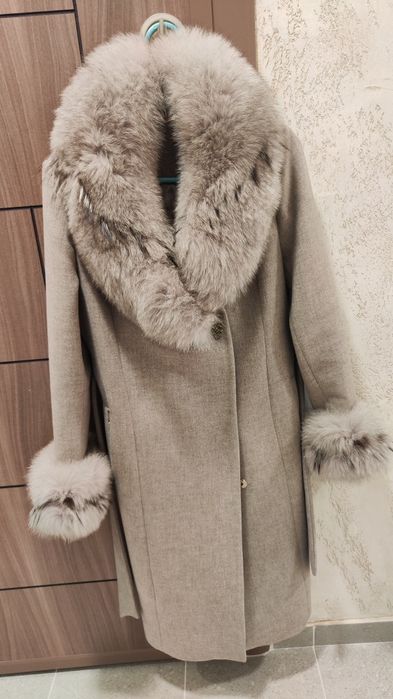 Дамско палто  от естествен косъм