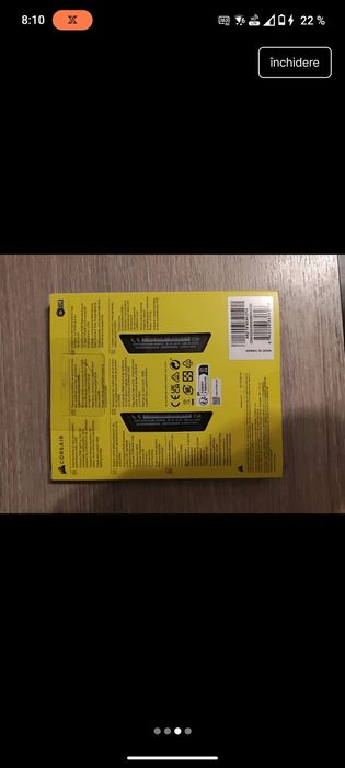 Schimb rami DDR5 Corsair 6000mhz