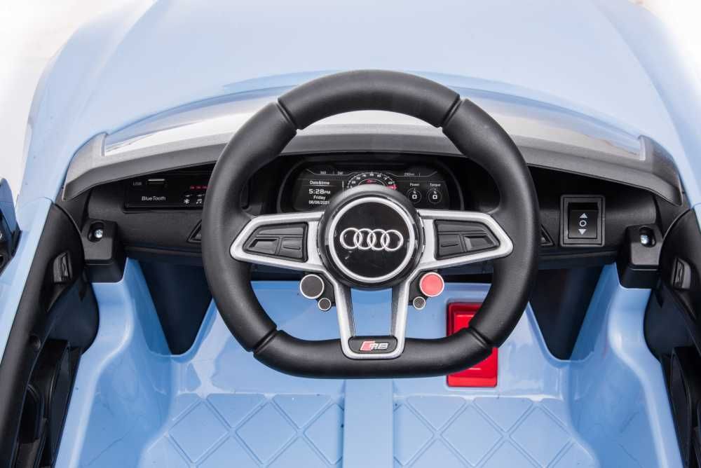 Masinuta electrica copii Audi R8 Blue-Grey cu licenta 12V 78W