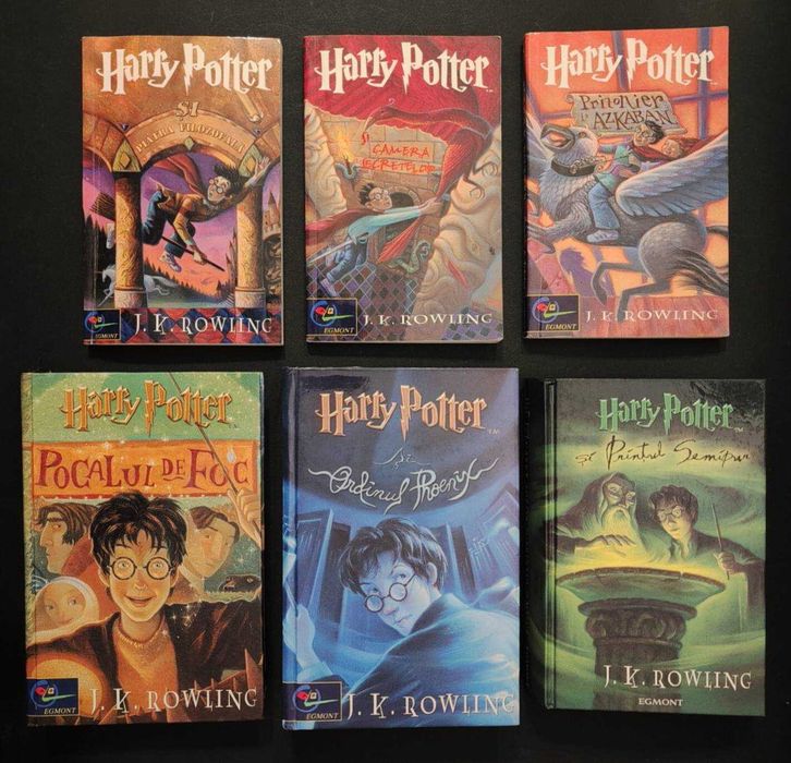 HARRY POTTER de J K Rowling Vol. 1 2 3 4 5 6 Editura EGMONT In traducerea buna a Ioanei Iepureanu. Carti pt copii; aventura povesti povestiri basme