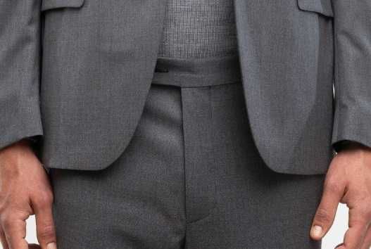 Sacou blazer de lux 50 L PAOLONI NOU lana 100% gri mediu