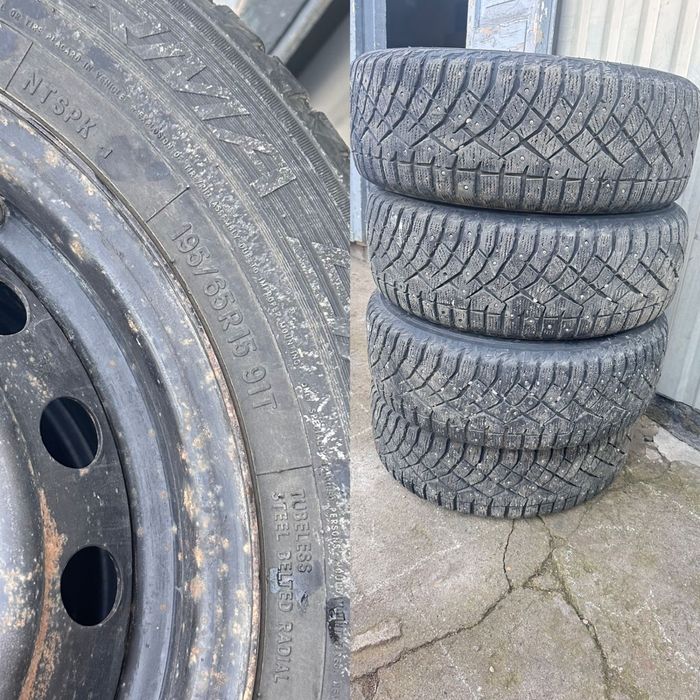 Продам зимнюю резину вместе с дисками срочно