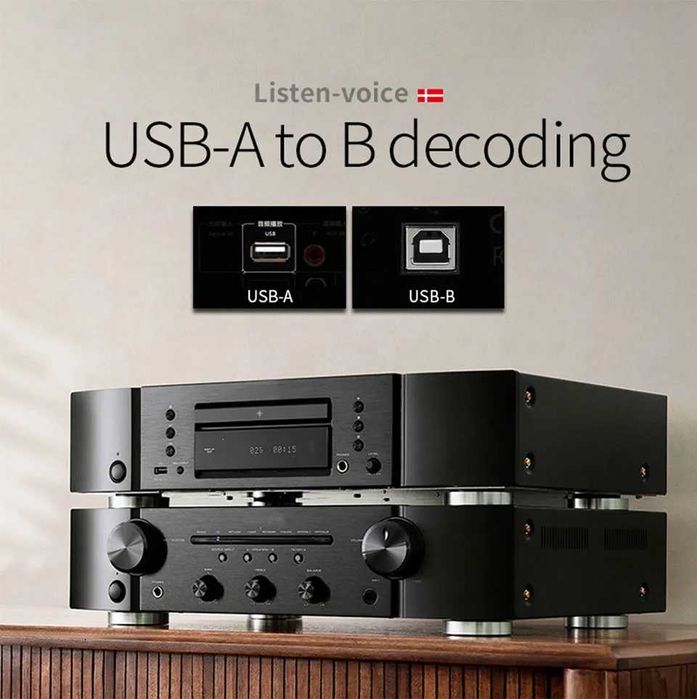 Cablu audio digital HIFI USB A - USB B TODN 6N OCC, 1.5 m