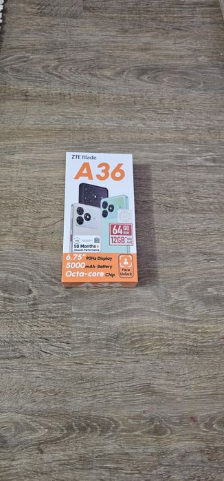 Новый ZTE A36 (64гб)