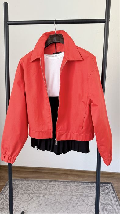 Zara памучен бомбър