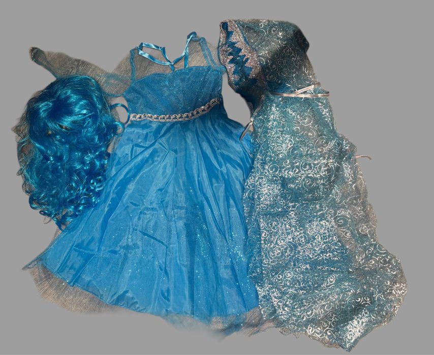 Платье Эльзы для девочки 5 лет