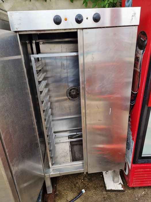 Vitrina bauturi, patiserie, Saladeta inox, masa rece 2 usi, blat inox