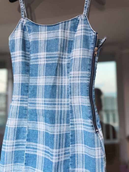 Дамска дънкова рокличка