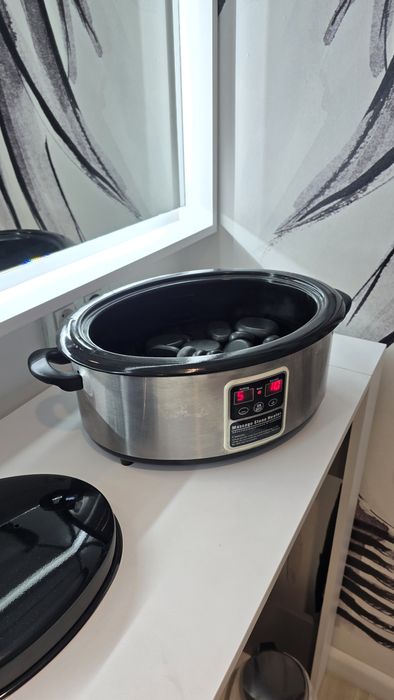 Set 42 Pietre Calde + Încălzitor Electric pentru Pietre