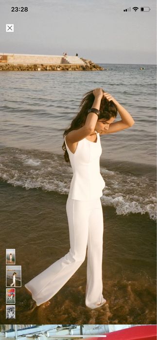 Zara брюки высокая посадка