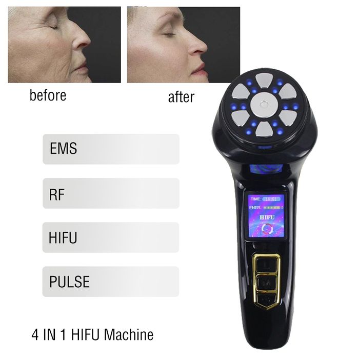 Мини HIFU 4 в 1 дълбок лифтинг, мезотерапия и контуриране на тяло
