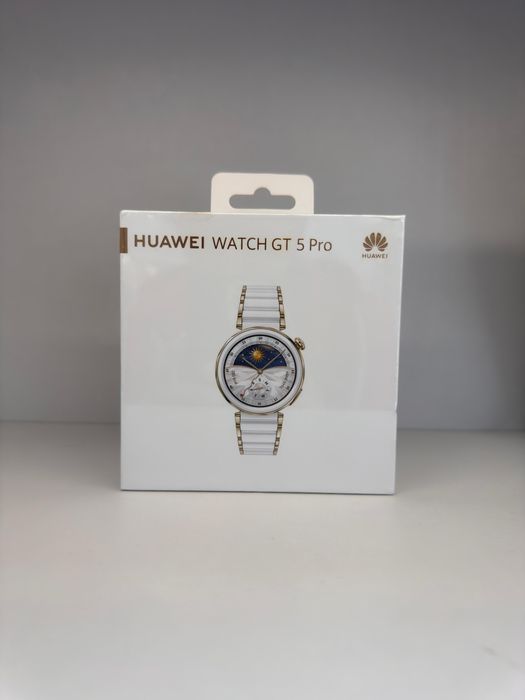 Huawei watch Gt 5 Pro 42mm White Ceramic Strap