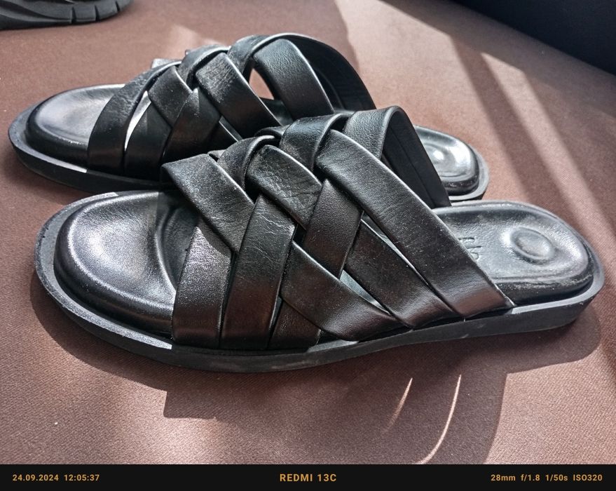 Мъжки кожени чехли 41