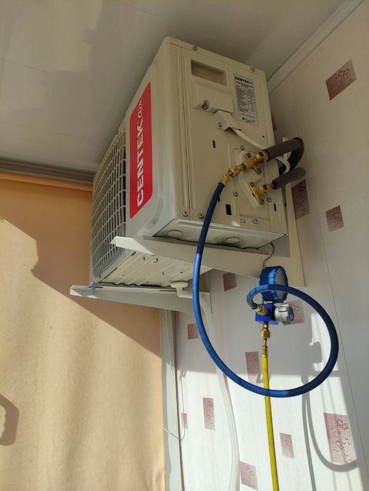 Монтаж кондиционера установка ремонт заправка фреон