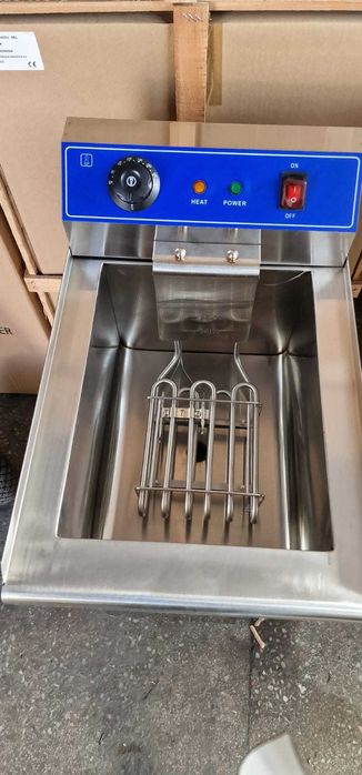 Friteuza electrica profesionala cu suport si robinet golire 16L 220V