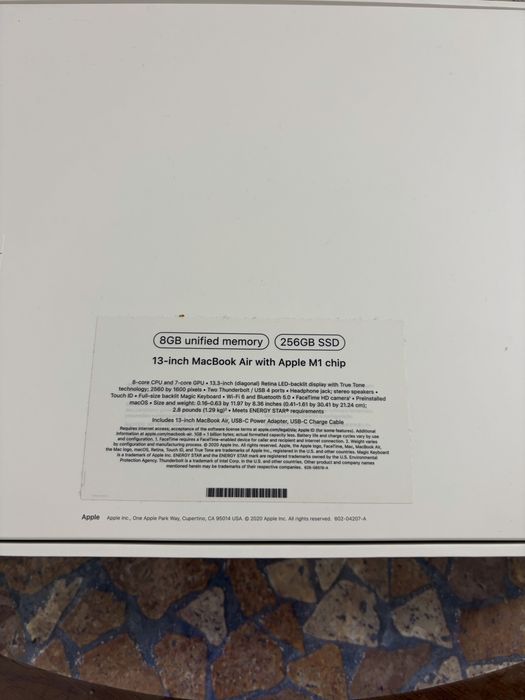 Macbook M1 Air 97% АКБ без царапин