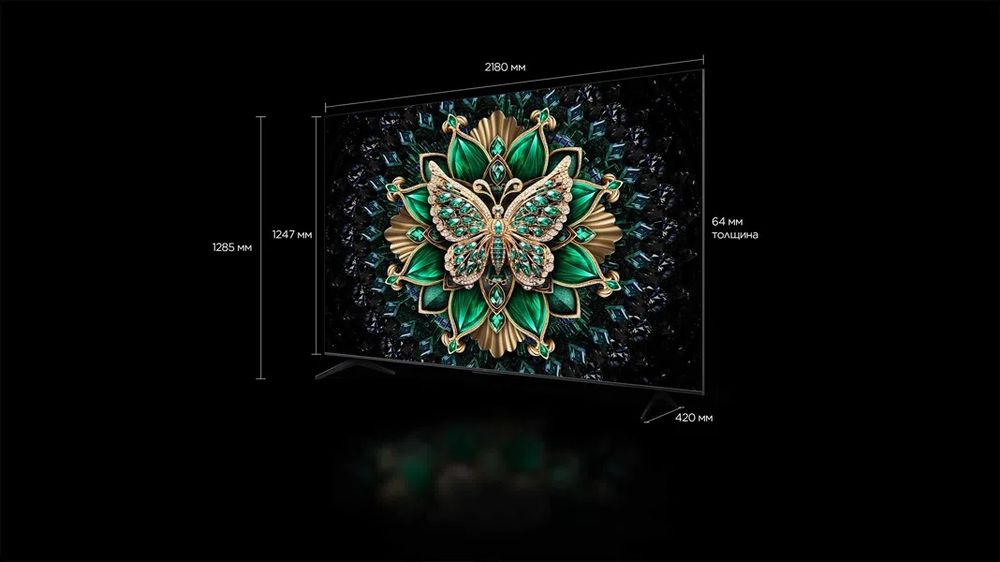 Премиум телевизор TCL 98 C6K QD-MiniLED New 2025 smart 4k Google tv