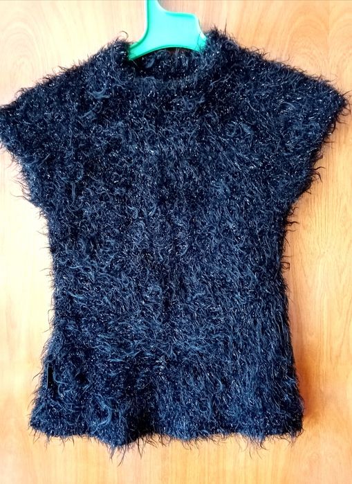 Ефектен блестящ топ Katerina fashion с отделни ръкави