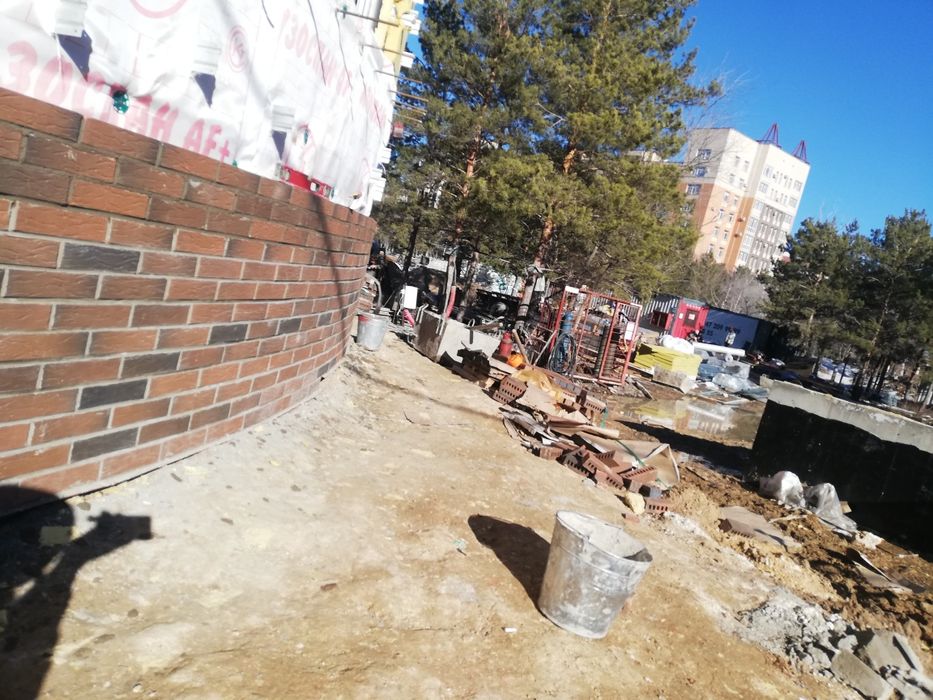 Кладка перегородки каминщик