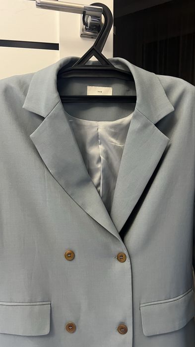 Пиджак цвет бирюза