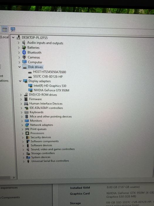 Vand laptop gaming acer vn7 nitro i5 6300hq 8gb ssd 128gb hdd 500 gtx 950 17 inch full hd