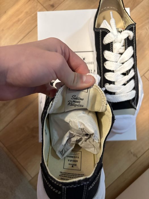 Maison Mihara Yasuhiro Hank OG Sole Black And White Canvas