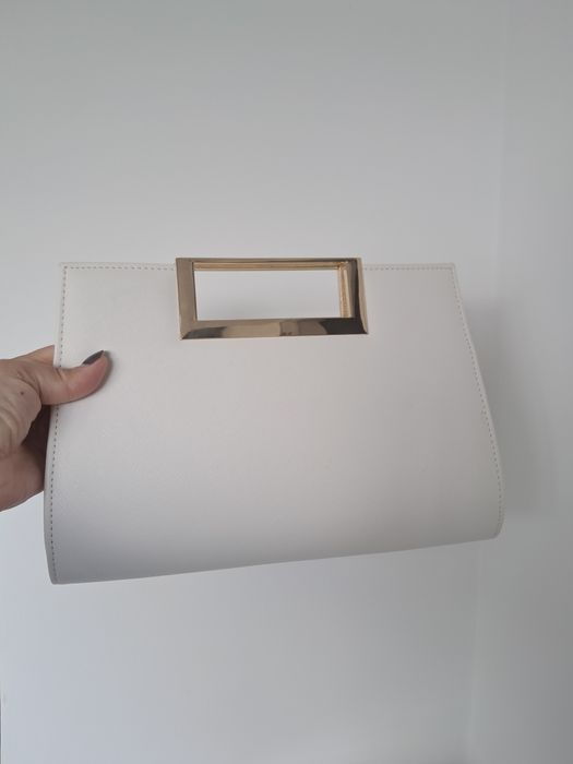 Клатч белый, сумочка