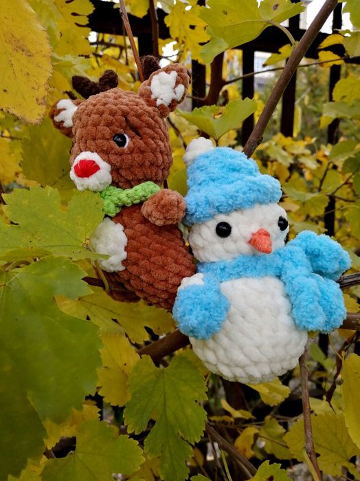 Плетени коледни играчки/ декорация