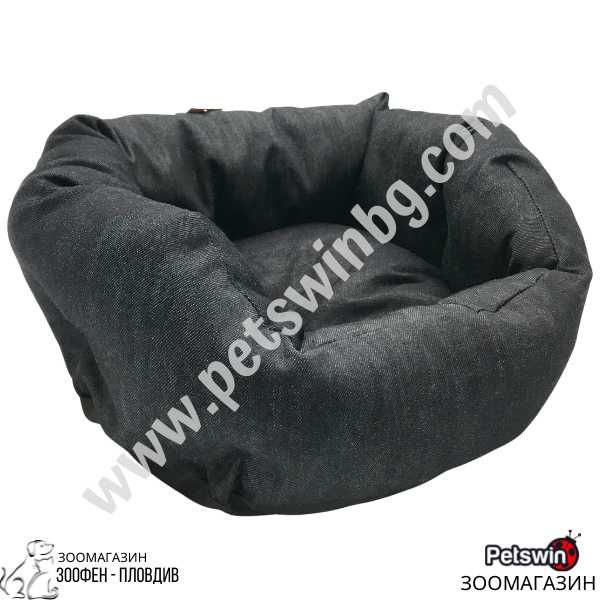 Легло за Куче/Коте - 45/35/15см - Тъмно-синя разцветка