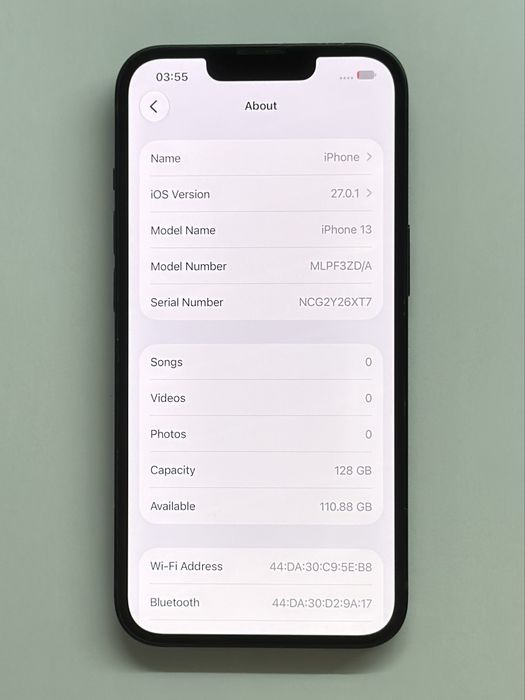 iPhone 13 Black 92% battery