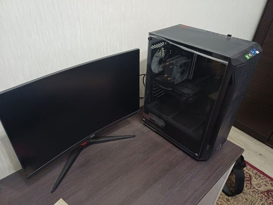 Игровой ПК + 165Гц монитор AOC | GTX 1660 Super, i5-10400F, SSD 512ГБ