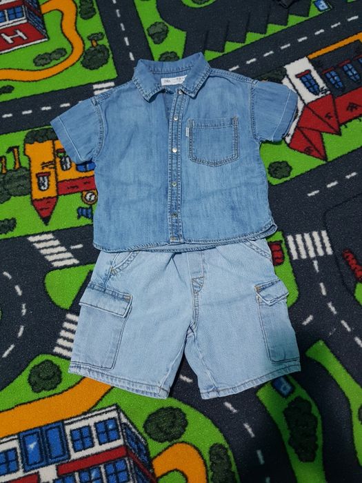 Camasa + pantaloni scurti Zara - 92 (2 ani)