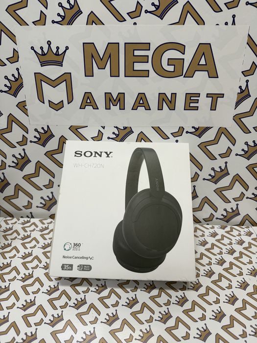 Casti SONY WH-CH720NB, Bluetooth, Over-Ear, Microfon, Noise Cancelling