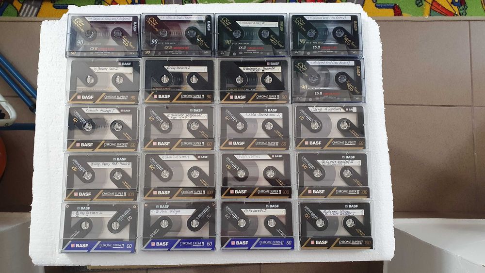casete audio crom de 60,90,100 min.