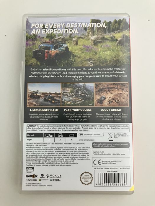 Nintendo Switch игра: Expeditions MudRunners