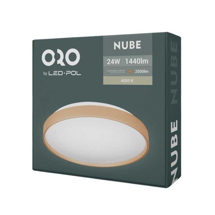 Plafonieră LED ORO NUBE Gold 24W, 2500 lm,4000K,design elegant, Ø327mm