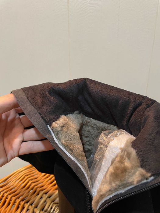 НОВЫЕ Женские сапоги Inessa Marini — замша, мех, размер 40