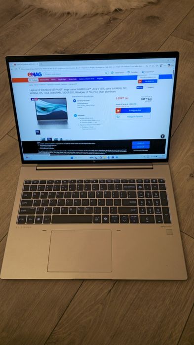Laptop Hp EliteBook 660 16 G11, Ultra 5, 16Gb, SSd 512 Gb, 16"Fhd+