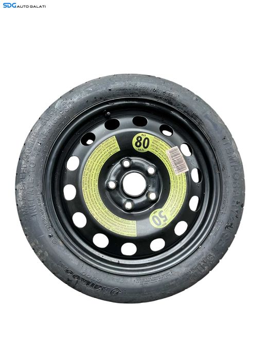 Janta Roata Rezerva Slim 5x112 T125 70 R16 16 3,5Jx16 H2 ET25,5 Seat Toledo 3 2005 - 2009 Cod 1K0601027S 1K0601027AL [B4223]